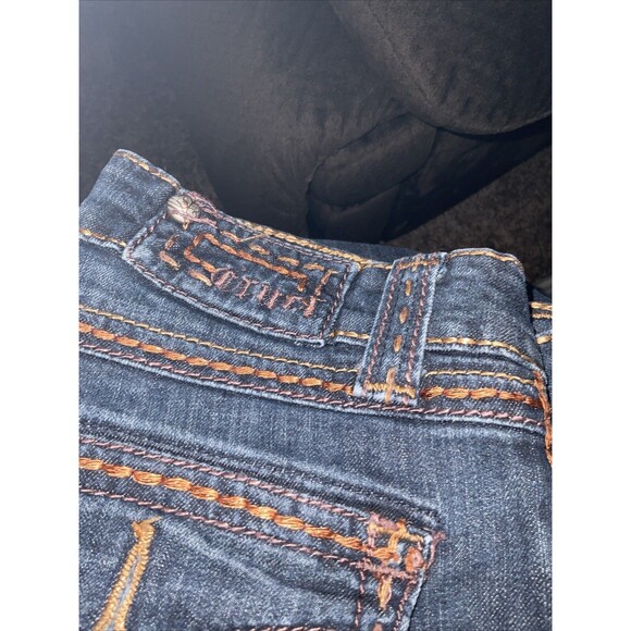 Cruel Loren Straight Flare Legs Jeans - Blue Size: 7XL Stitched Rodeo Cowboy Sty - Picture 12 of 13